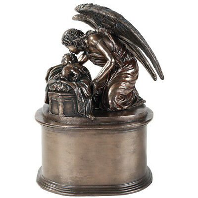 Bronze Finish Angel Whispers Urn Medium 8.75 inch Height 48 Cubic In Capacity
