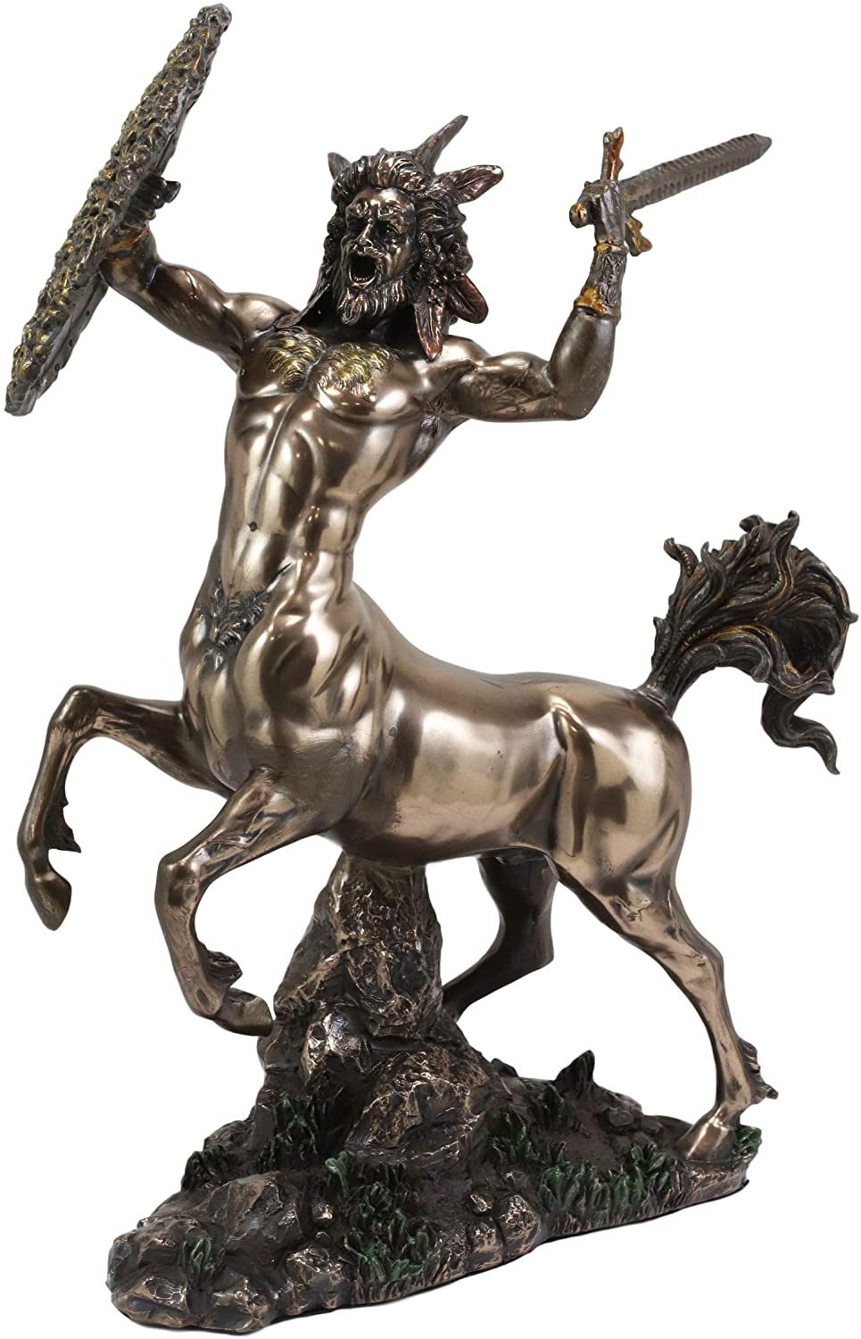 Ebros Greek Centaur Charging with Sword and Shield Statue 11.5" Tall Figurine - Ebros Gift