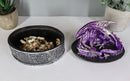 Ebros Gift Sleeping Purple Dragon Decorative Oval Trinket Jewelry Box Figurine with Celtic Knotwork 5" W