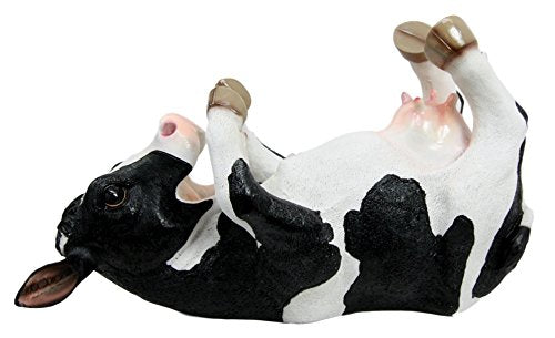 Ebros Gift Grassland Cattle Bovine Cow Wine Bottle Holder Caddy Figurine