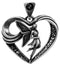 Ebros Fairy Cupid Heart Medallion Necklace Accessory Jewelry With Rhinestones
