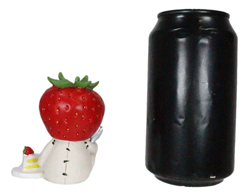 Ebros Furrybones Delicious Dessert Stawberry Shortcake Figurine Small 3"H