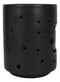 Wicca Mystical Moon And Stars Cutout Ceramic Black T-Light Votive Candle Holder