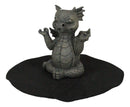 Zen Whimsical Garden Dragon Yoga Sitting In Meditation Backflow Incense Burner