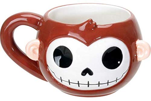Ebros Gift Furrybones Coffee Mug Beverage Cups 14 fl oz Mugs (Munky Mug)