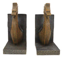 Nautical Marine Scandinavian Viking Fjord Dragon Longship Prow Ship Bookends Set