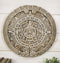 Aztec Maya Solar Sun Xiuhpohualli & Tonalpohualli Wall Calendar Plaque Figurine