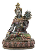 Ebros Bodhisattva White Tara Meditating Statue Buddha Of Compassion Figurine