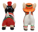 Kissing Mexican Chihuahua Dogs With Sombrero Hat Ceramic Salt And Pepper Shakers
