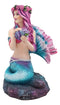 Ebros Brigid Ashwood Mermaid Ocean Spring Flowers Holding Conch Statue 6.25" H