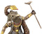 Ebros Gift Egyptian Horus Ra Rising with Fire Cobra Statue Figurine