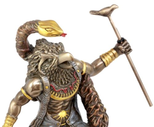 Ebros Gift Egyptian Horus Ra Rising with Fire Cobra Statue Figurine