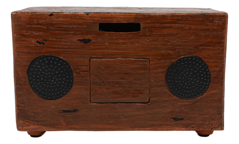 Vintage Retro Rectangle TV Television Box Set Money Coin Piggy Bank Accent Decor