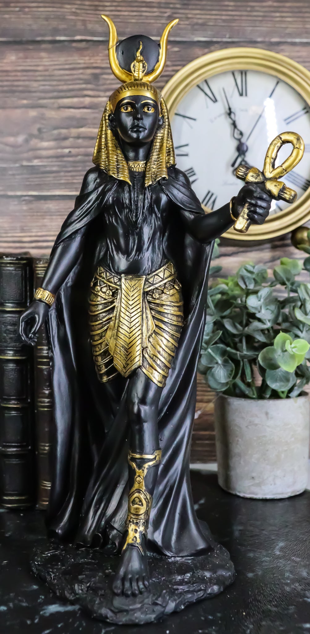 Ebros Egyptian Goddess Hathor Statue 11"H Deity Of Motherhood Joy Love Feminism - Ebros Gift