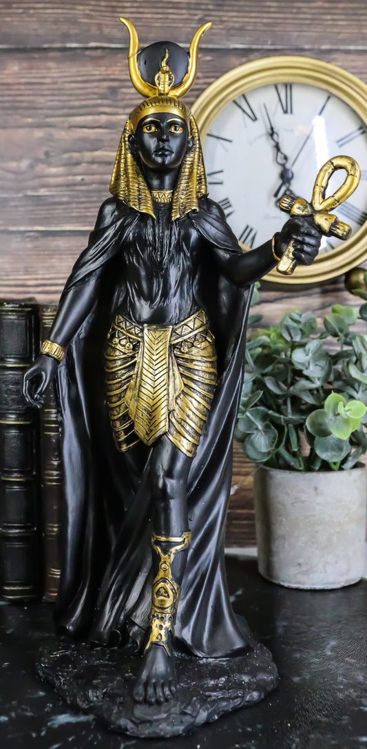 Ebros Egyptian Goddess Hathor Statue 11"H Deity Of Motherhood Joy Love Feminism - Ebros Gift