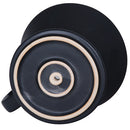 Black Porcelain Coffee Maker Carafe Pot With Pour Over Dripper Filter Cup Set