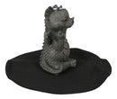 Zen Whimsical Garden Dragon Yoga Sitting In Meditation Backflow Incense Burner