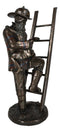 Brave Fireman Fire Fighter Hero Saving Child Descending From Ladder Figurine