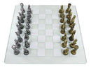 Ebros Cats Versus Dogs Chess Set Resin Character Pieces With Glass Board Set