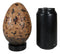 Prehistoric Speckled Dragon Egg Fossil Statue With Base Stand Jurassic Dinosaur
