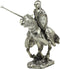 Ebros Medieval Suit of Armor Knight Jousting On Horse Statue Medieval Tournament Heavy Cavalry Champion with Lance Decorative Figurine
