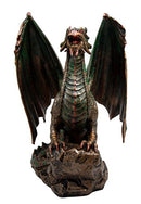Ebros Lord of The Skies Roaring Rust Fire Dragon Figurine 9" H Mythical Fantasy