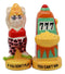 Casino Jackpot Lucky Winner Lady With Slot Machine Salt & Pepper Shakers Set