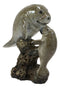 Ebroos Nautical Coastal Antillean Manatee Sea Cow With Calf By Coral Rocks Decor