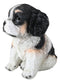 Pet Pal Black White And Tan English Cocker Spaniel Dog Puppy Sitting Figurine
