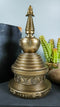 Tibetan Buddhism Buddha Nirvana Meditation Round Stupa Jewelry Box Statue