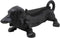 Ebros Cast Iron Rustic Black Sausage Dachshund Dog Boot Cleaner Scraper Weathered Outdoor Patio Backyard Entrance Accent Statue 12.75" Long for Dirty Shoes Boots Footwear