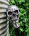 Ebros Gothic Celtic Astrology Skull Decorative Prop Walking Cane Accessory