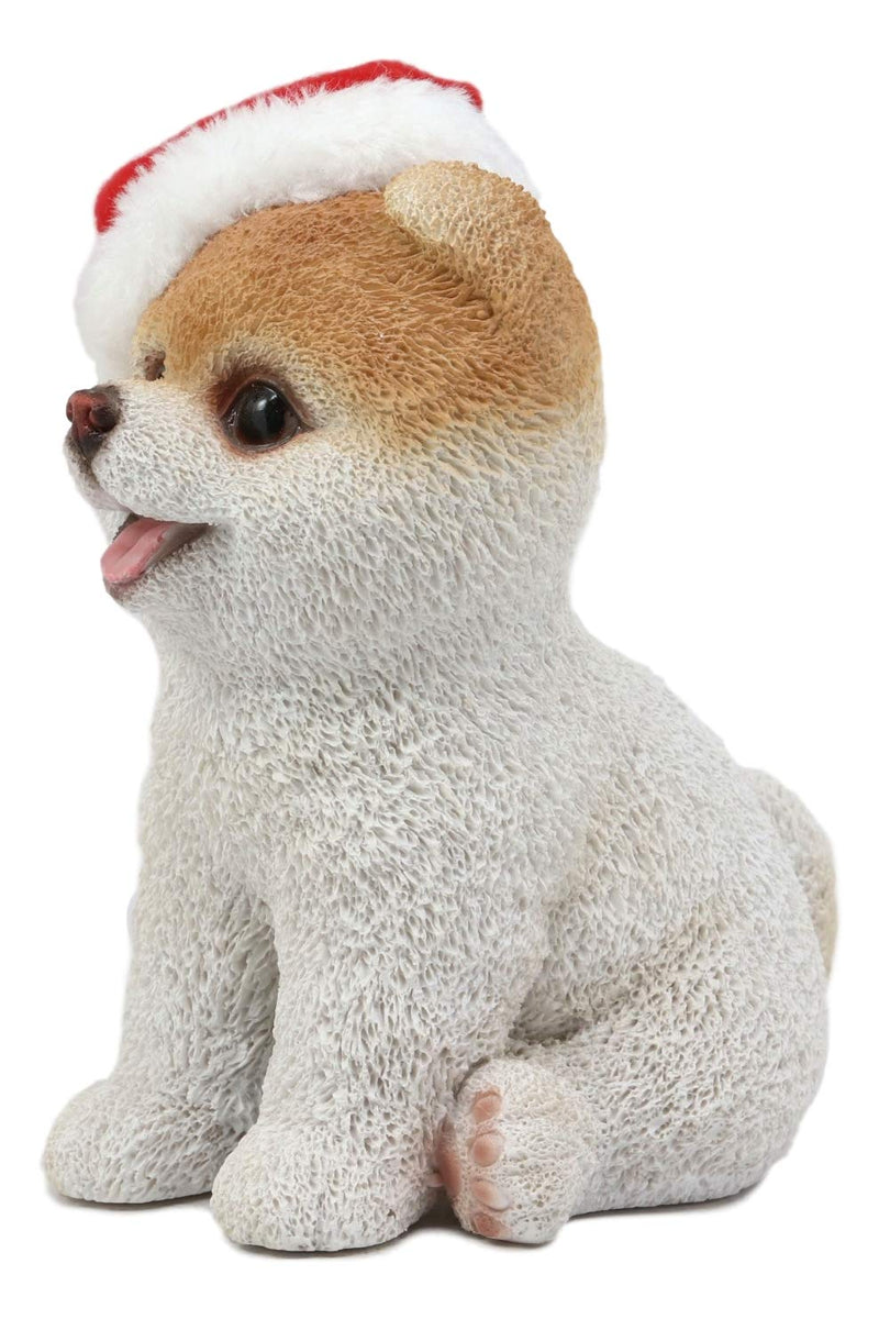Christmas Boo The World's Cutest Pomeranian Dog Statue Pet Pal Dogs Collectible