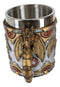 Ebros Golden Steampunk Cyborg Robotic Dragon Beer Stein Tankard Coffee Cup Mug