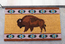 Tribal Navajo Pattern Bison Buffalo Coir Coconut Fiber Floor Mat Doormat 29"X17"