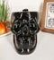 Ebros Macabre Decor Death Black Bone Skull Drinking Coffee Mug 12oz Ceramic Drink Cup