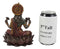 Ebros Hindu Goddess Of Prosperity Lakshmi Seated On Lotus Flower Throne Statue 6.25"H