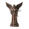 Ebros 8 Inch Themis Angel Winged Bronze Finish Religious Statue Figurine