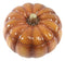 Ebros Home And Kitchen Orange Ceramic Pumpkin Soup Or Dessert Bowl With Lid Set of 2