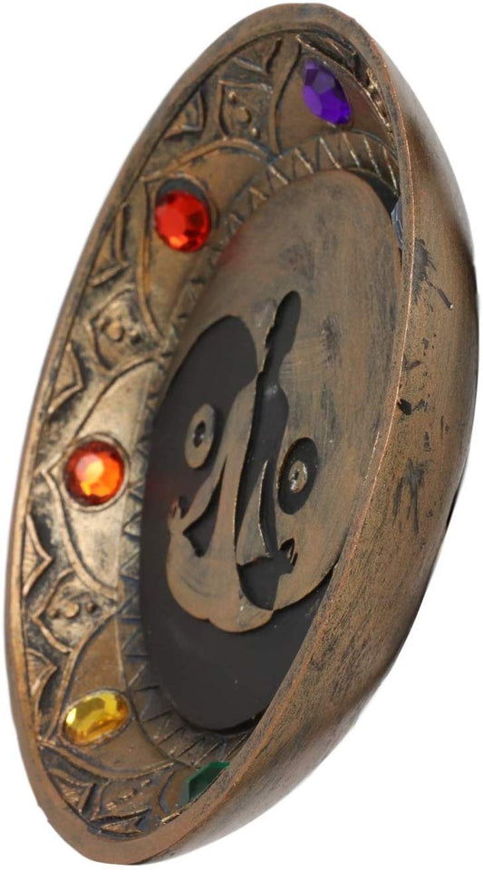 Ebros Yin Yang Symbol with Chakra Beads Incense Sticks Holder Burner 5" Diameter - Ebros Gift