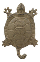 Ebros Gift 5.75" Tall Nautical Ocean Sea Turtle Cast Iron Rustic Wall Coat Keys Leashes Hats (1)