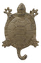 Ebros Gift 5.75" Tall Nautical Ocean Sea Turtle Cast Iron Rustic Wall Coat Keys Leashes Hats (1)