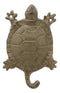 Ebros Gift 5.75" Tall Nautical Ocean Sea Turtle Cast Iron Rustic Wall Coat Keys Leashes Hats (4)