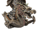 Ebros Large Avalokiteshvara Bodhisattva Kwan Yin Riding On Chinese Dragon Statue