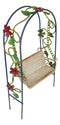 Enchanted Garden Decorative Metal Arbor Swing Mini Fairy Garden Figurine