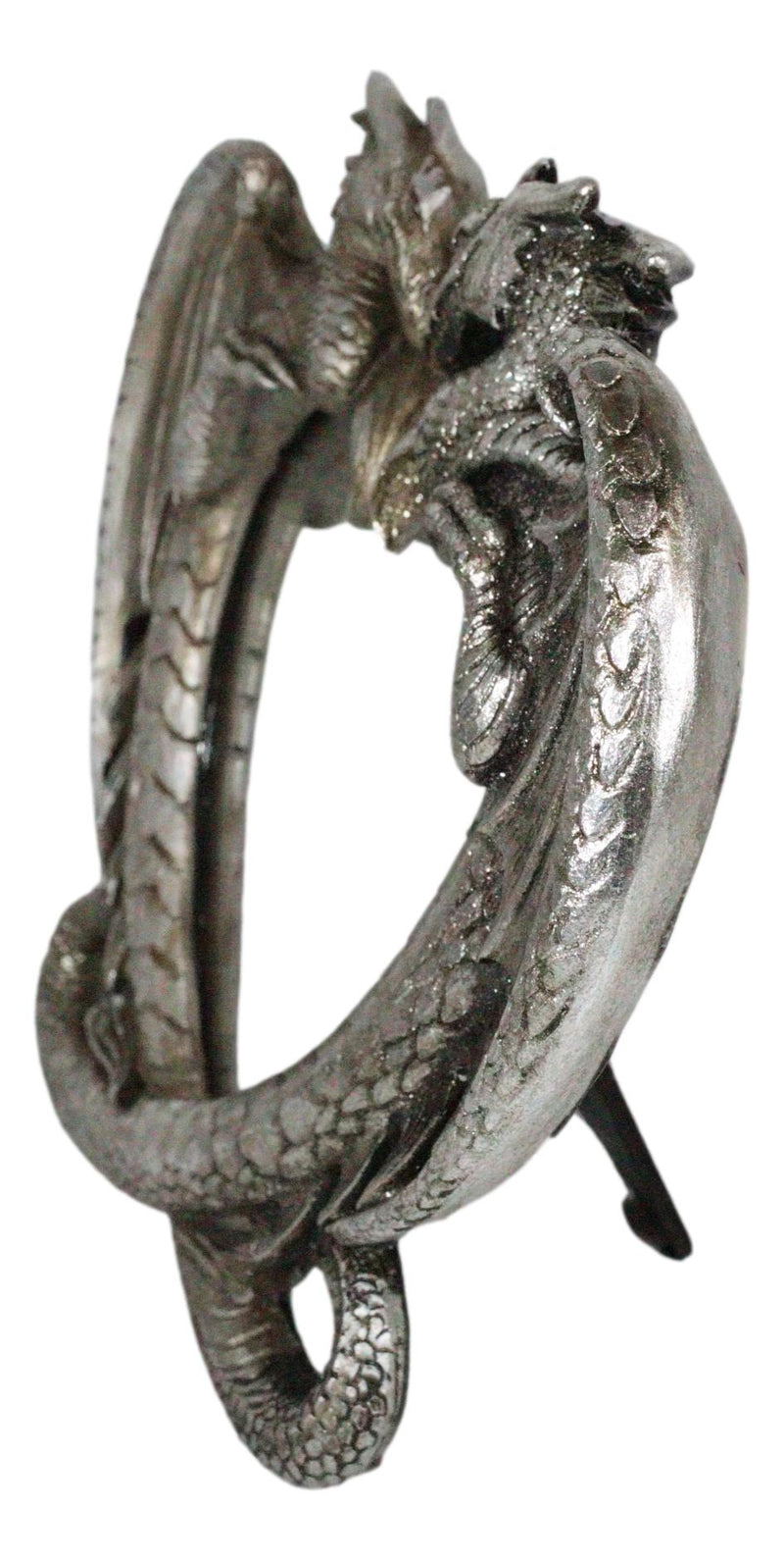 Ebros Double Guardian Lover Dragons Heart Small Vanity Dresser Table Wall Mirror