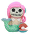 Ebros Little Mermaid Furrybones Figurine Small 2.75 Inch Tall Furry Bones Skeleton Decor Statue