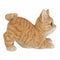 Realistic and Playful Orange Tabby Kitten Collectible Figurine 8" Tall Cat