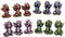 Ebros Baby Dragons in See Hear Speak No Evil Poses Miniature Figurines Set of 12