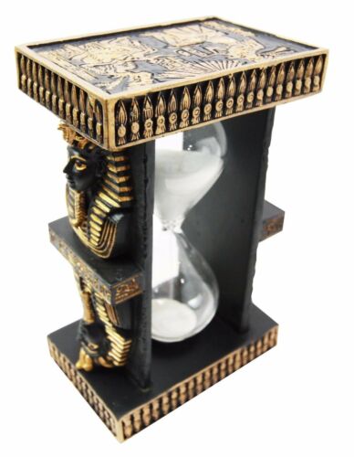 Egyptian King Pharaoh Tutankhamun And Queen Nefertiti Sandtimer Desktop Figurine